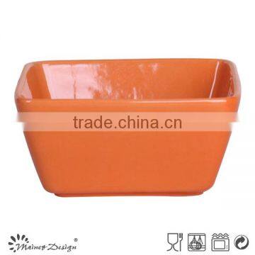 Solid Color Stonware Square Bowl photo-2