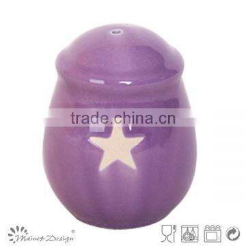 New Design Ceramic Salt and Pepper Shaker,Customized Stoneware Salt Pepper photo-4