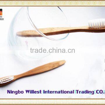 Bamboo Toothbrush With White Soft Bristle Oral Hygiene Product photo-5