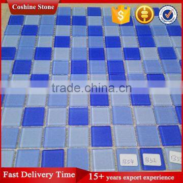 Popular type multi color glass mosaic swimming pool tiles American