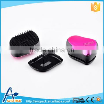 Professional aviopack colorful 8.5cm mini plastic PP hair brush