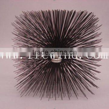 6" card wire square chimney brush/flue brush set