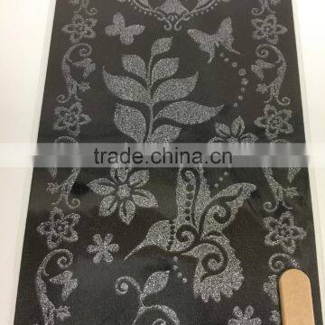 Rub-ons Transfer With Wood Stick, Quality Rub-on Scratching Transfer Stickers, Classic Black Rub-on Scratching Transfer Sticker photo-3