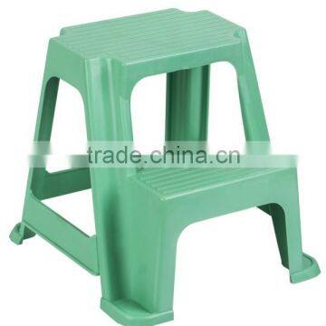 2-Step Plastic Stool With Non-Slip Step Treads, Double Step Stool photo-3