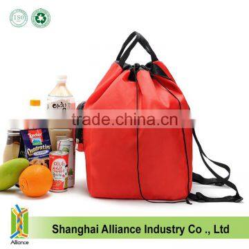 Hot Promotional Microfiber Fabric Drawstring Bag Printed with Gold Logo