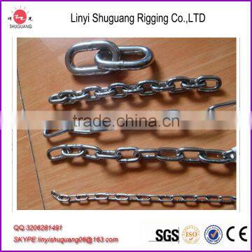Stainless Steel 304/316, DIN766 Short Link Chain.