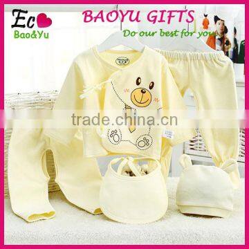Wholesale Newborn Baby Cotton Clothes Set Cartoon Pattern Baby Clothes photo-3