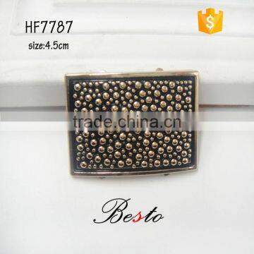 New design rectangle bling metal shoe buckle accessories ladies fashion