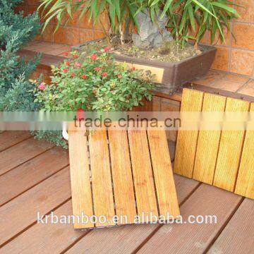 Carbonized Outdoor Bamboo Decking Use in Swimming Pool photo-5