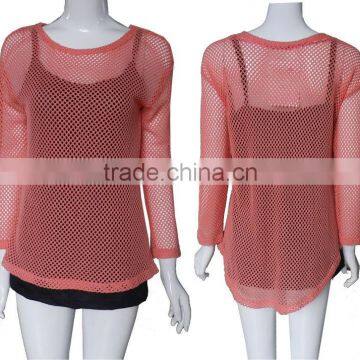 2013 Hot women mesh tops design