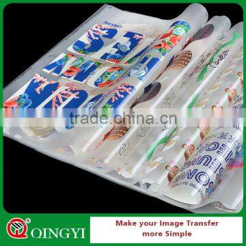 Qingyi Screen Printing Show Custom Plastisol Heat Transfer Sticker photo-3
