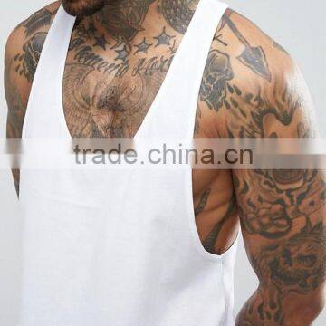 High Quality New Design Summer Cooling Custom White Color Gym Wear Comfortable Cotton Spandex Casual Men's Sport Vest photo-3