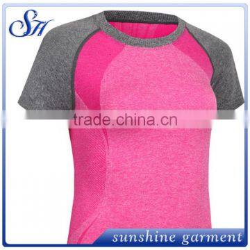 High elastic yoga running gymnastics quick-drying movement short sleeve T-shirt