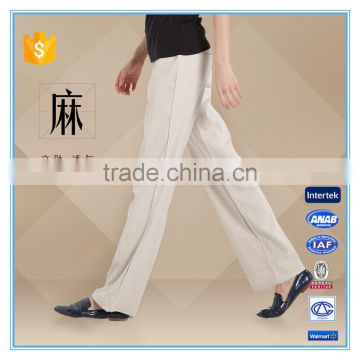 Linen fabric casual women 's fashion pants