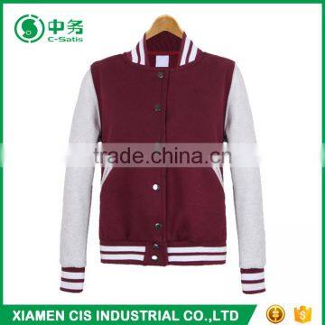 Wholesale Multi Color Korean Style Stand Collar Slim Fit Mens Blank Baseball Jacket photo-3