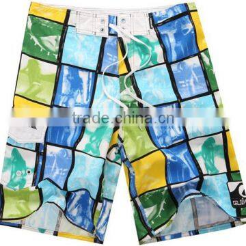 100% Polyester Poplin Men Swim Trunk Swimwear