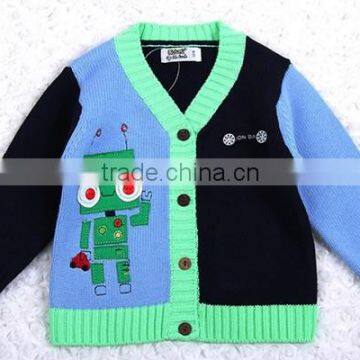Baby Boy Back Pocket Design Cardigan Sweater photo-2