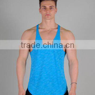 Mens Low Cut Stringer Singlets Vest With a Scooped & Lengthened Body photo-5