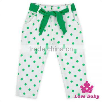Best Selling Designs Pictures For Children Green Flower&Pants Baby Gril Boutique Clothing photo-3