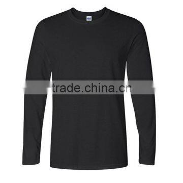 China Factory Direct Wholesale Plain Blank Long sleeves Mens T-Shirt For Printing