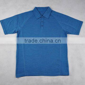 100% Men's Superfine Merino Wool Fashionable Golf Polo T-Shirts Size Plus photo-5