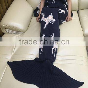 YIYU 2017 Ugly Christmas Kids and Adults Knitted Mermaid Tail Blankets photo-5
