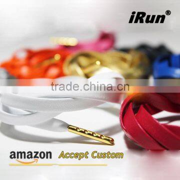 Genuine Italian Sheepskin Leather Shoelaces - Embossed Metal Aglets Leather Sneaker Laces - Dress Shoes Leather Laces Factory photo-3