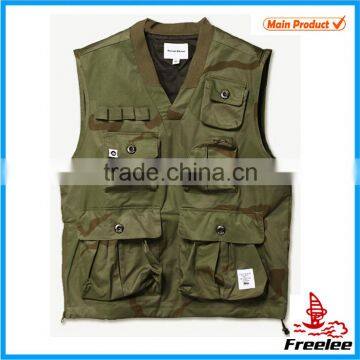 2015 Mens Military Tactical Army Green Hunting Vest