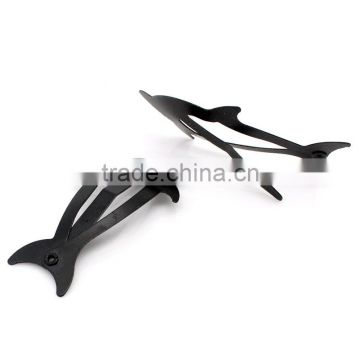 Hair Clips Dolphin Black 4.6cmx2.1cm,50PCs,8seasons