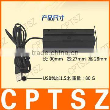 Mini Three Track Magnetic Stripe Card Reader Usb Card Reader Full (USB) photo-6