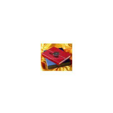 80g - 250g, Offset,  Coated Paper PU leather jacket embossing Hardcover Book Printing