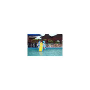 Outdoor Elephant Fiberglass Small Water Slides for Commercial Aqua Play Equipment