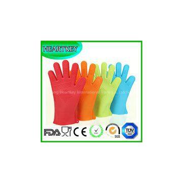 100% Food Grade Heat Resistant Silicone BBQ Glove, Silicone Oven Mitts photo-2