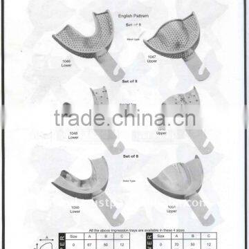 Pakistan Stainless Steel Dental Impression Tray Material