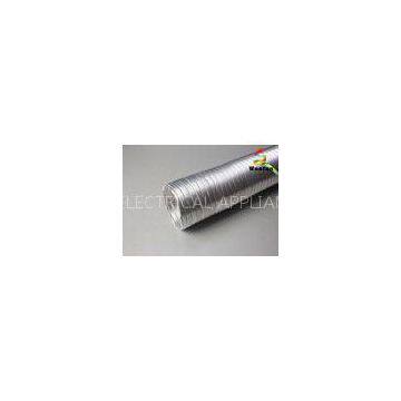 Round Semi Rigid Aluminum Duct , Air Conditioning Fire Resistant Flexible Ducting