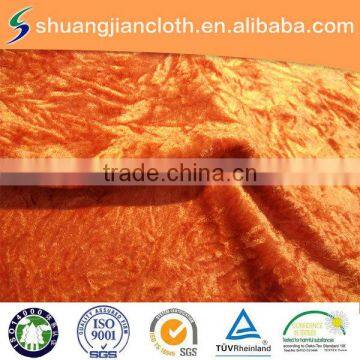 dyed crushed velour fabric bonded with TC