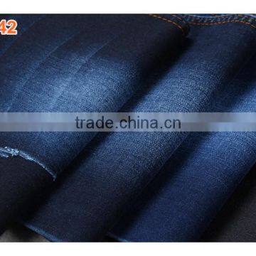 High Quality Best Price Cotton Polyester Stretch Slub Bull Denim Fabric for Girls' Jeans and Shorts photo-2