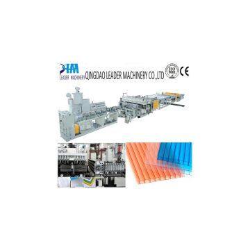 PC/polycarbonate hollow profile sheet extrusion line