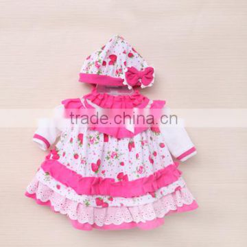 2017 New arrival reborn baby born doll clothes sets european wholesale