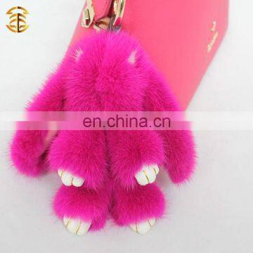 Mink Fur Adorable Rabbit Fur Bag Charm