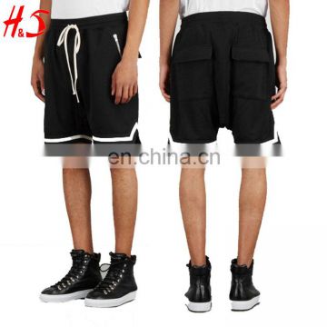 Wholesale 100% Polyester Running Shorts Quick Dry Midweight Black Mesh Shorts For Men