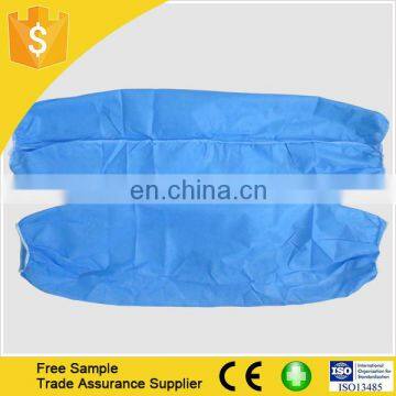 Free Sample Disposable Nonwoven PP Sleeve Cover with Knit Cuff