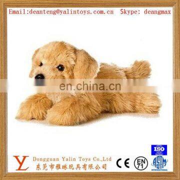 Realistic plush stuffed fancy animated dog for kids