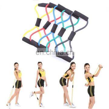 Yoga Resistance Bands Tube Fitness Muscle Workout Exercise Figure 8 Type