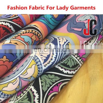 high quality New design 100% rayon hand silk soft fabric poplin rayon printed fabric market in shaoxing