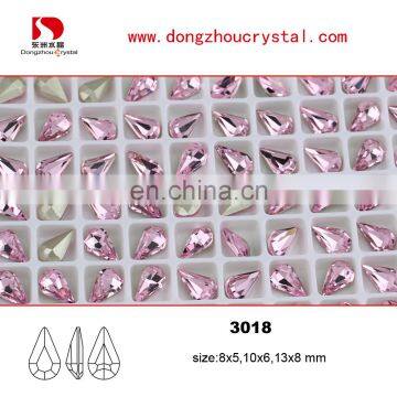 Loose Crystal Components Beauy color Rose Crystal Stone