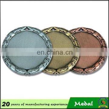 customized make blank medal with gold,sliver and bronze blank metal medal blanks (HH-medal-034)