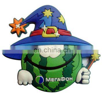 watermelon clown custom rubber 3d magnet for fridge