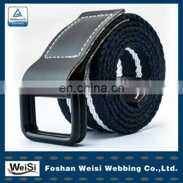 Customized fabric striped men belt