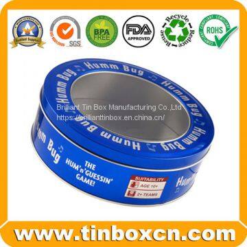 Embossed/Transparent Window Round Tin Box photo-4